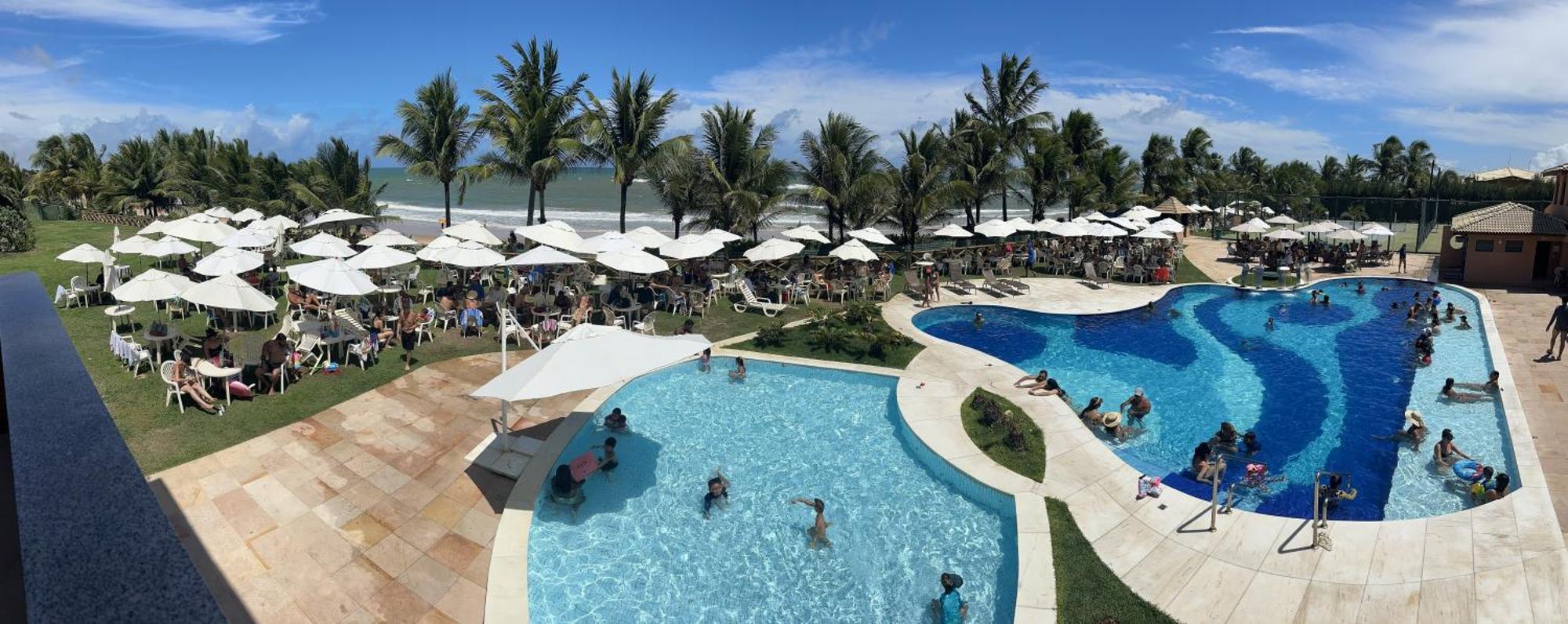 Flat Guarajuba 4 Quartos Terreo A Beira Mar - Pe Na Areia - Governanca Com Arrumadeira E Wi Fi Inclusos Camassari Εξωτερικό φωτογραφία