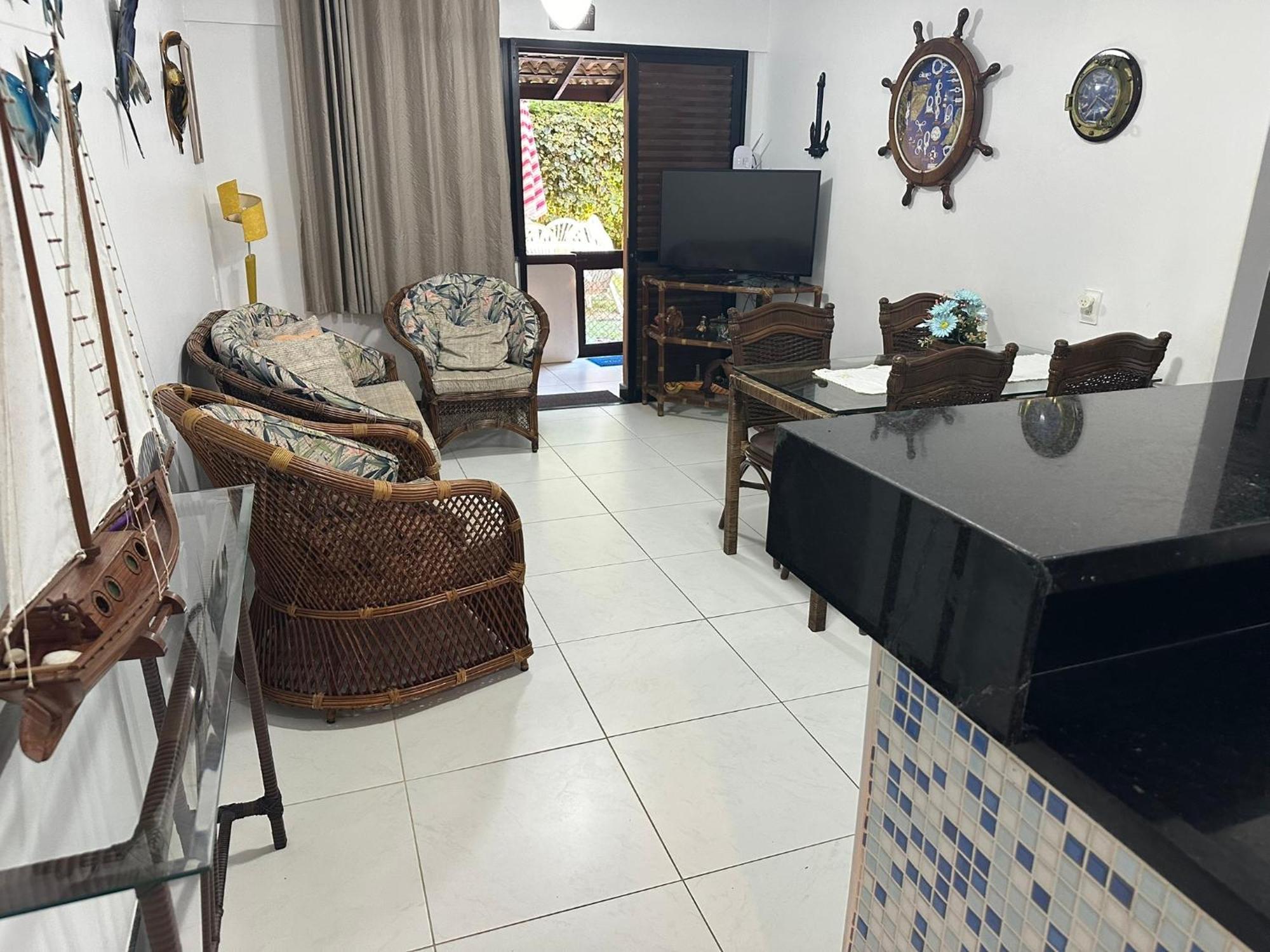 Flat Guarajuba 4 Quartos Terreo A Beira Mar - Pe Na Areia - Governanca Com Arrumadeira E Wi Fi Inclusos Camassari Εξωτερικό φωτογραφία